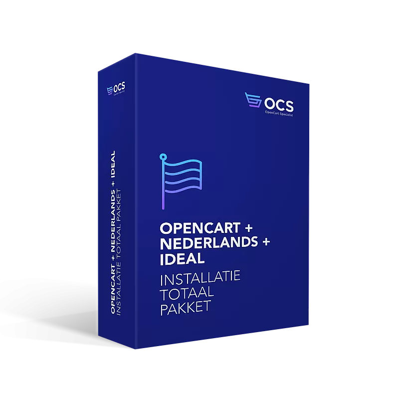 OpenCart 3.0 + Nederlands + iDEAL - Totaal Pakket